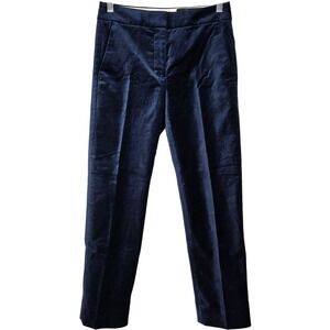 J. Crew Petite Kate slim-fit pant in velvet Navy P0 NWT‎